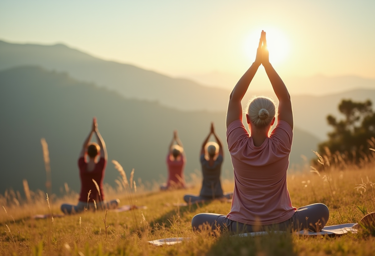 Йога для старших людей